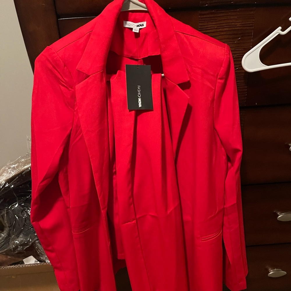 Brand new red women pant suit